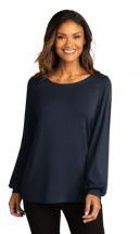 Port Authority ® Ladies Luxe Knit Jewel Neck Top
